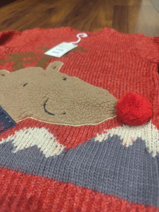 Nowy sweter świąteczny r. 116 na ok. 5 lat, next