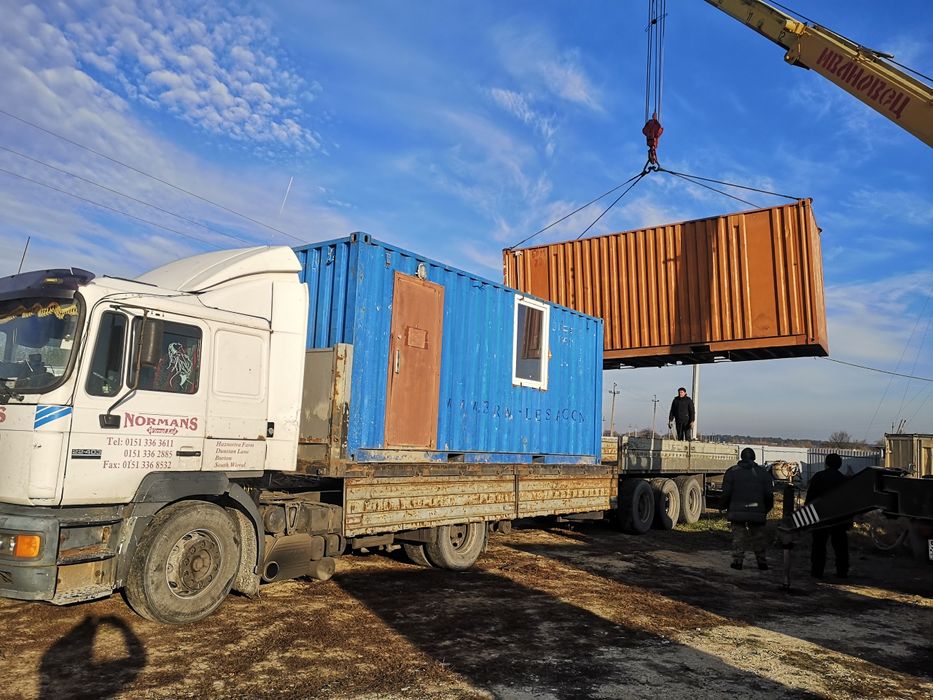 Доставка контейнера/вагончика