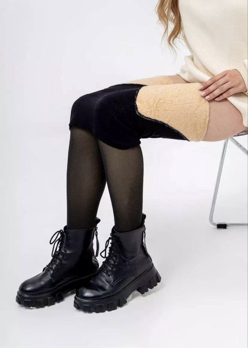 Колготи термо імітація капрон, теплі,на хутрі з утяжкою, різні розміри