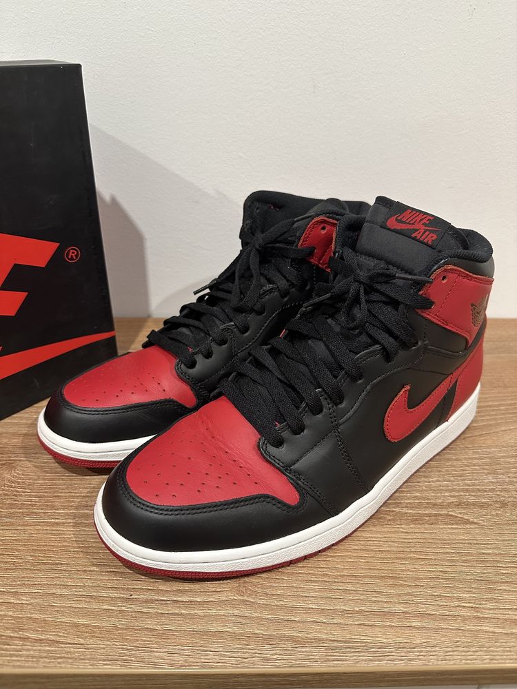 Jordan 1 Bred 2013 Black Red 11US 45 OG box paragon