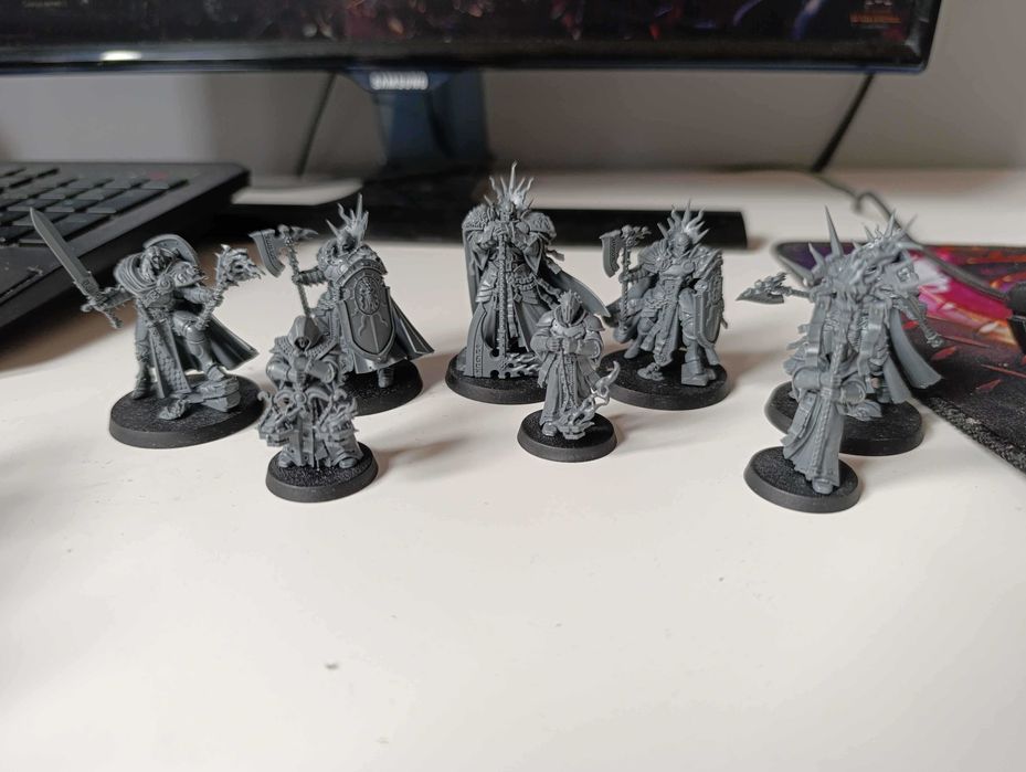 Lord Terminos & Memorian, Knight Questor, 3 Reclusians 2 Memorians
