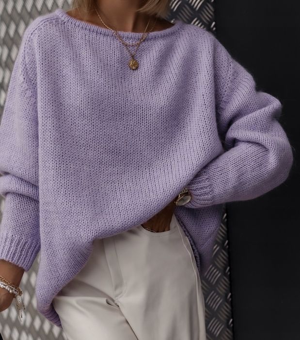 Sweter welna fiolet sliczny