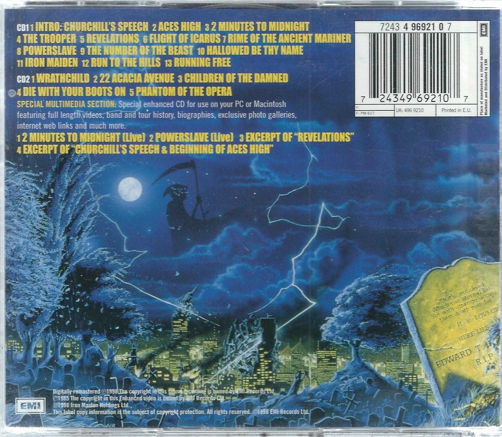 2 CD Iron Maiden - Live After Death (1998) (EMI)