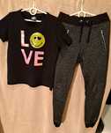 Zestaw koszulka t-shirt Smiley World Reserved Spodnie Dresy 134 cm