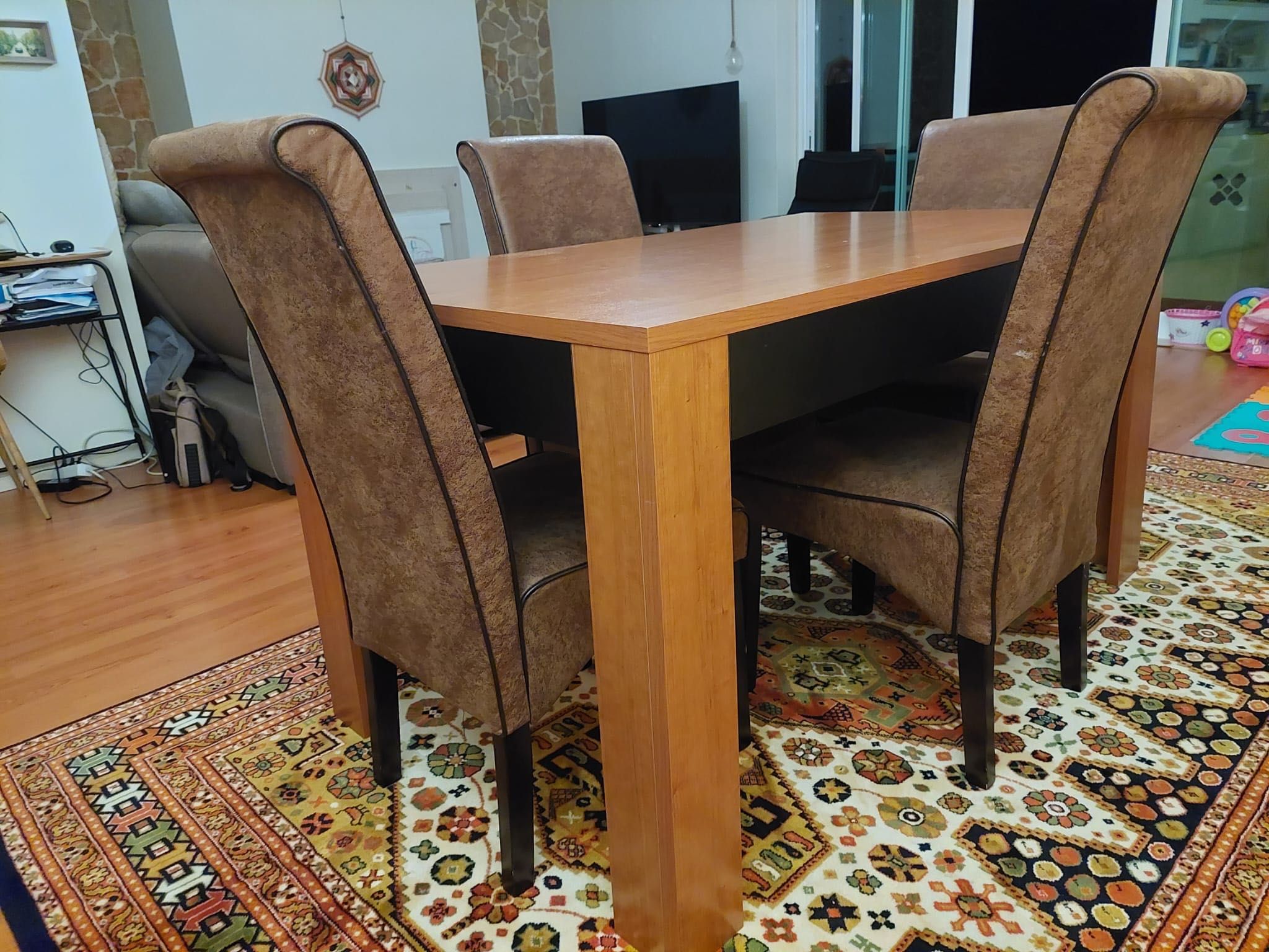 Conjunto de Mesa com 4 cadeiras para sala de jantar