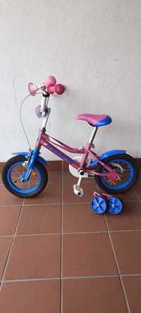 Rower dziecięcy INDIANA Roxy Kid 12 cali dla dziewczynki Różowy