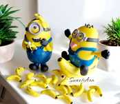 Minionki minionek dekoracja na tort