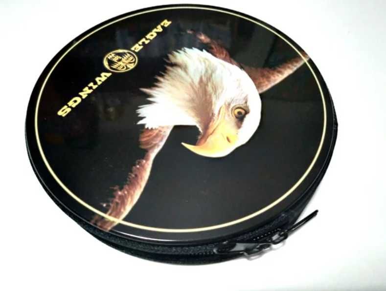 Porta Cd´s / Dvd´s em metal "Eagle Wings" - Novo