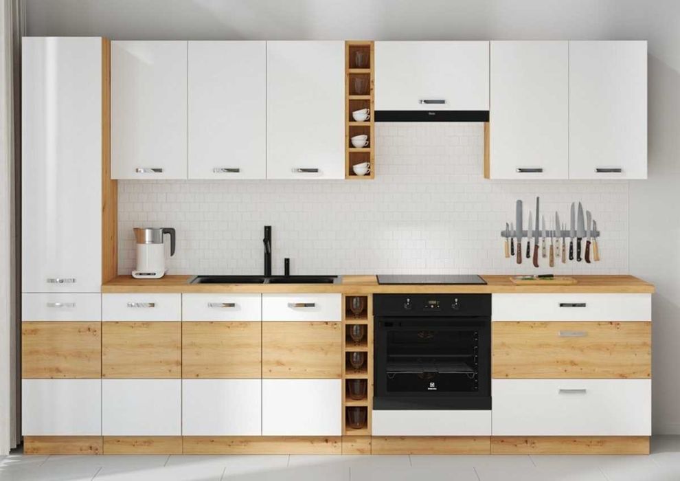 Zestaw mebli kuchennych ARTIS systemowa na wymiar połysk MDF