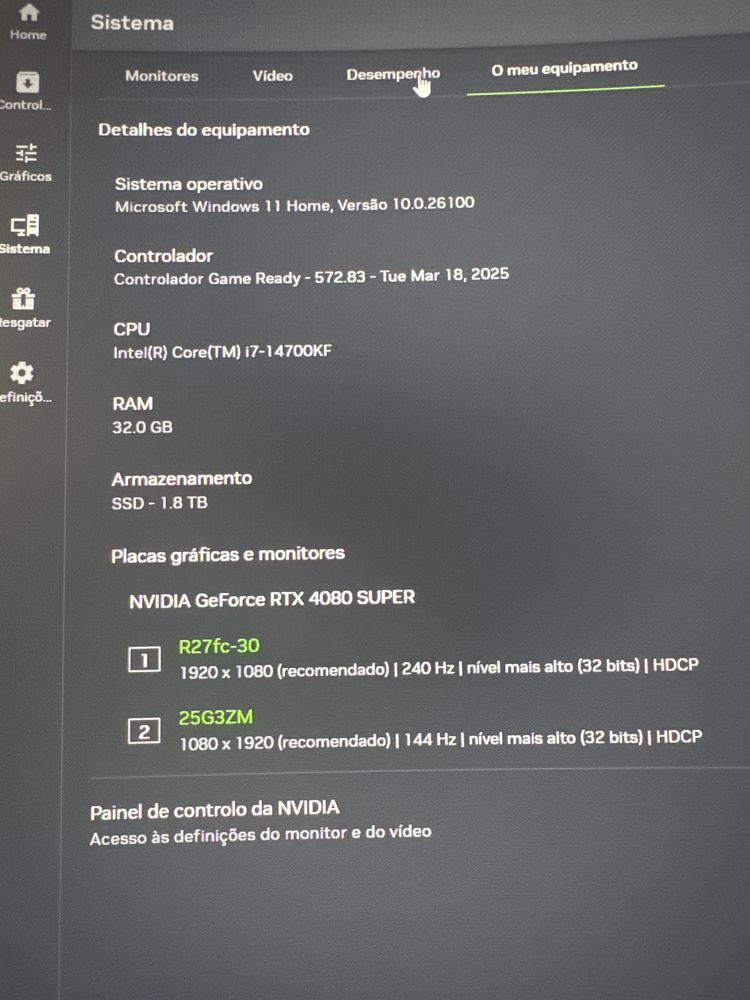 Desktop gaming Corsair-Apenas com 3 meses de uso