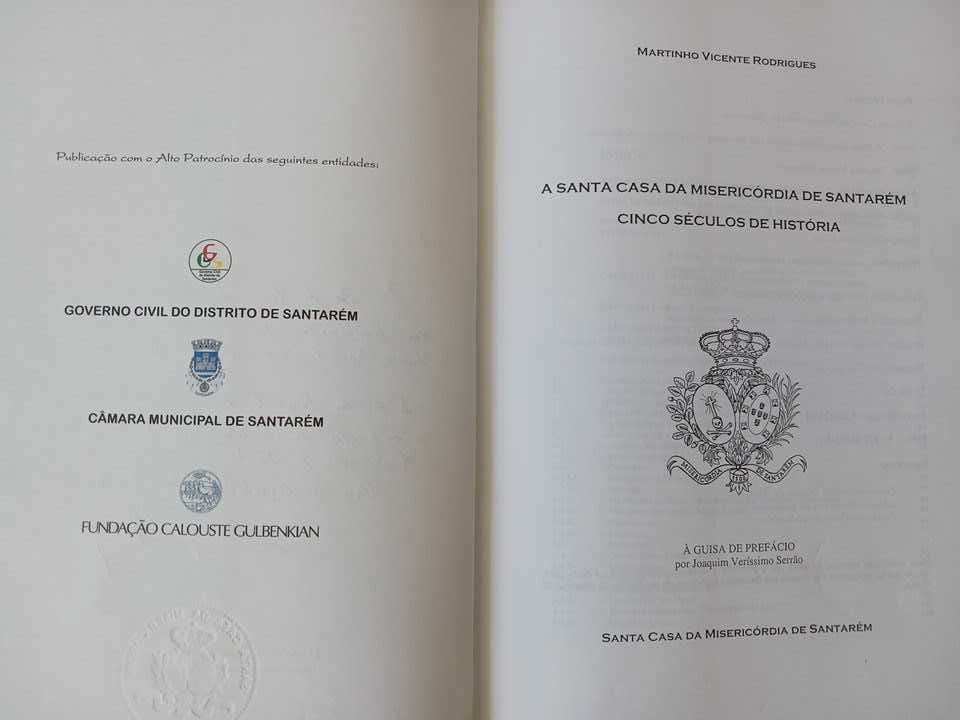 Livro "A Misericórdia de Santarém - Cinco Séculos de História