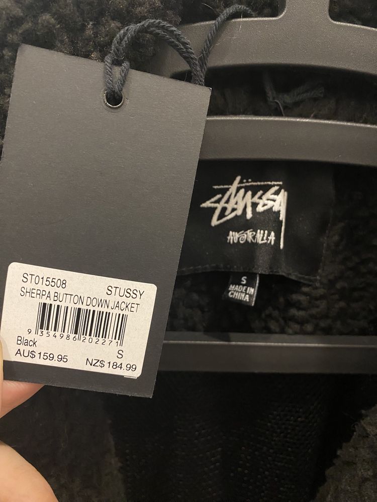 stussy sherpa button down jacket шерпа оригінал