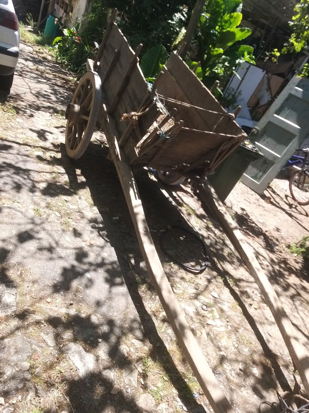 Carrosa antiga de boi