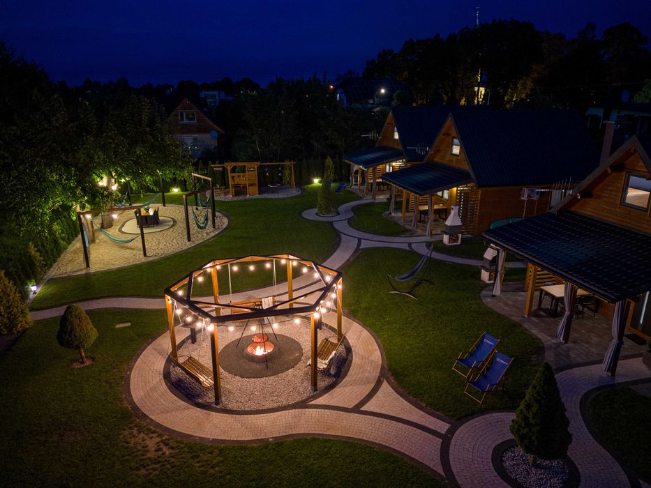 Domki nad jeziorem Goszcza w Lubrzy z jacuzzi i sauną