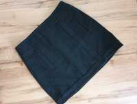 Czarna, krótka spódniczka o linii A, Zara Basic, rozmiar L, 40