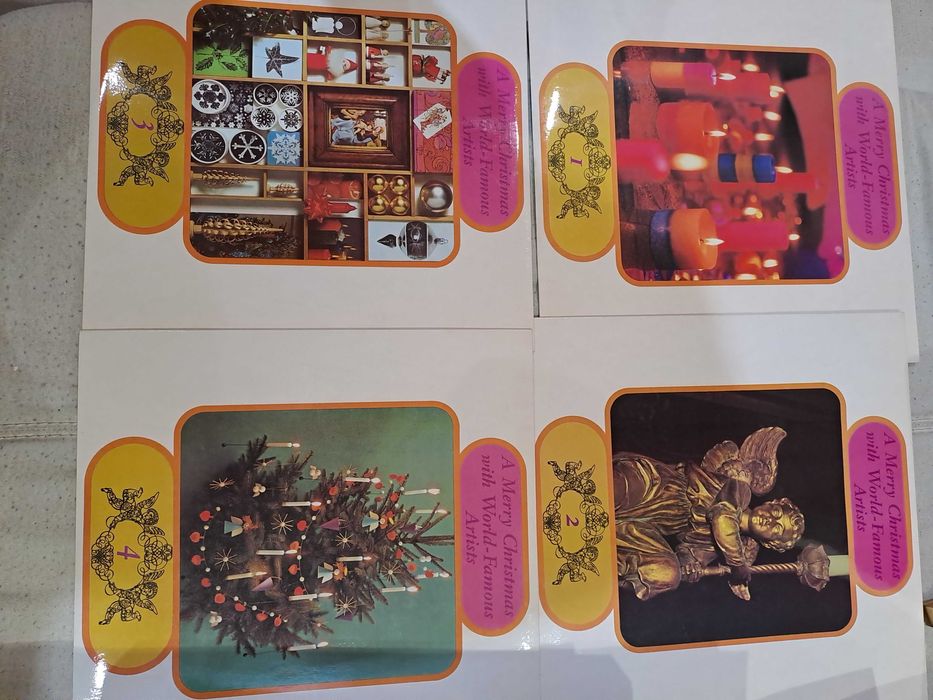 Vinis "A Merry Christmas with World Famous Artists" - Edição 1967