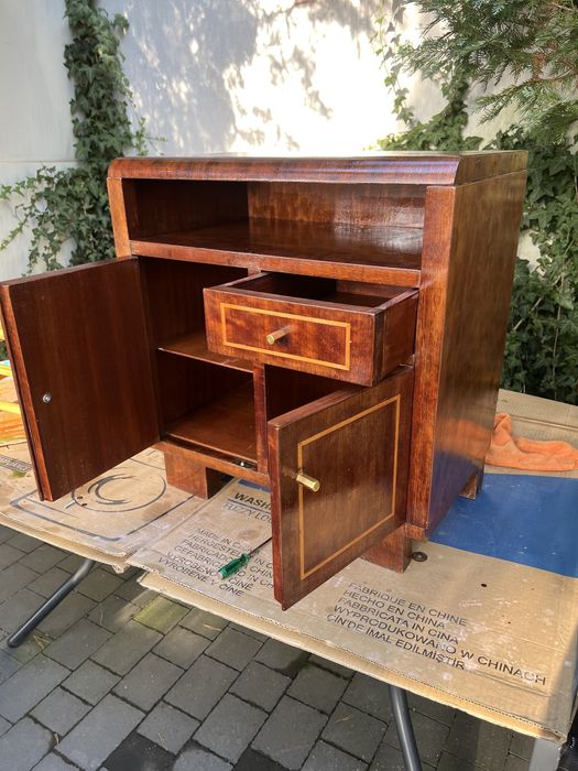 Szafka Art Deco PRL po renowacji