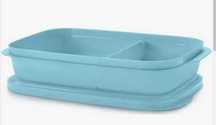 Tupperware caixas retangulares com divisórias