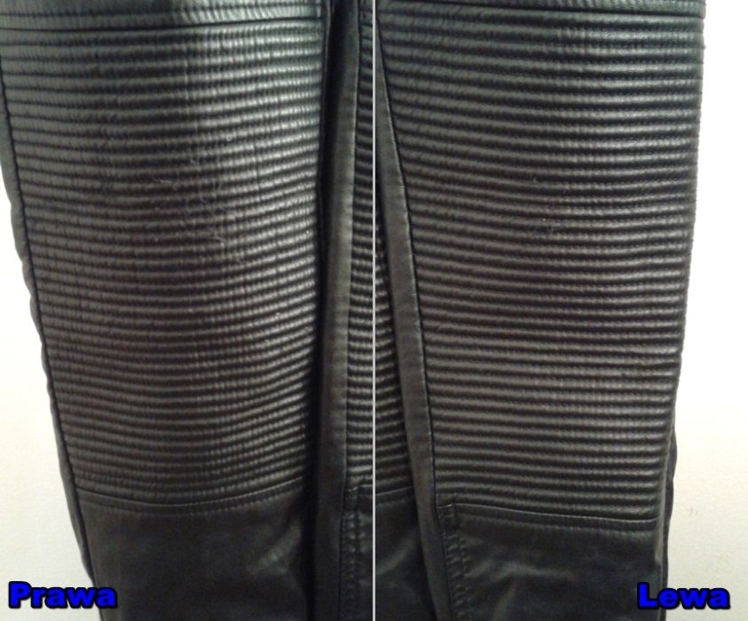 Czarne Długie Skórzane Spodnie Rozmiar M - Tom Tailor