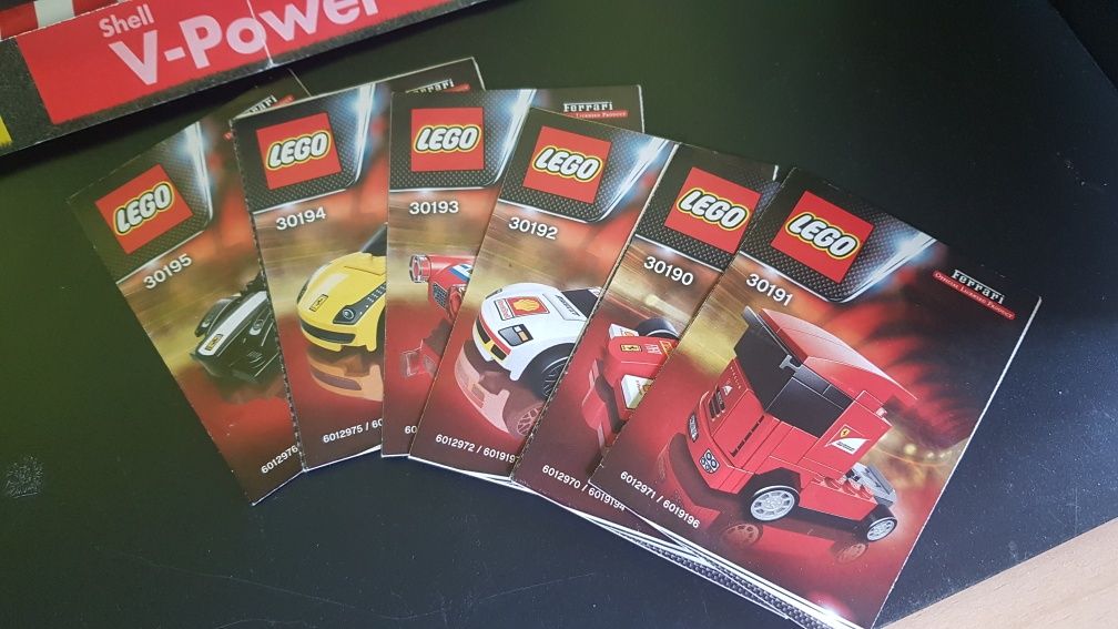 Lego 30190,30191,30192,30193,30194,30195 z orginalną planszą startową