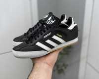 кроссовки Adidas Samba (Оригинал) 43р 27.5см черные кожаные