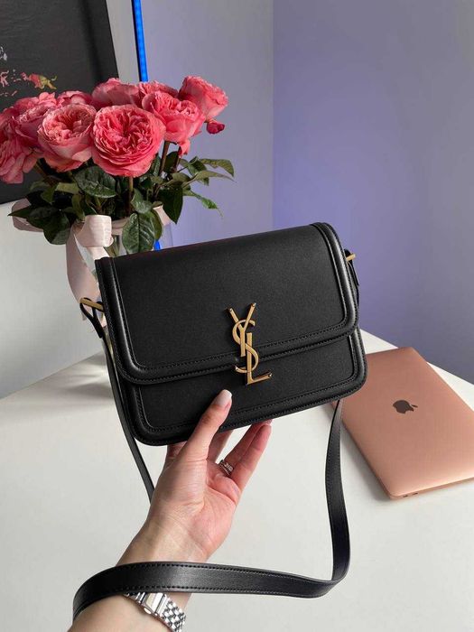 Saint Laurent Solferino Large Black/Gold