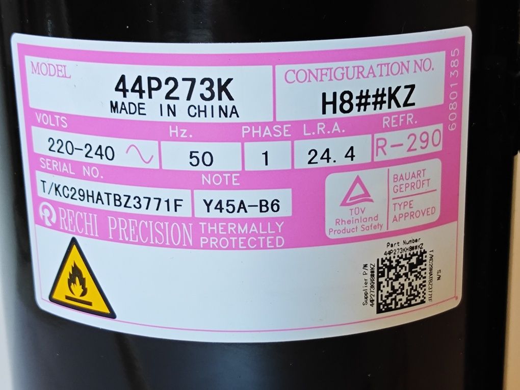 Agregat sprężarka do klimatyzatora, pompa kompresor sprężarka, 44P273K