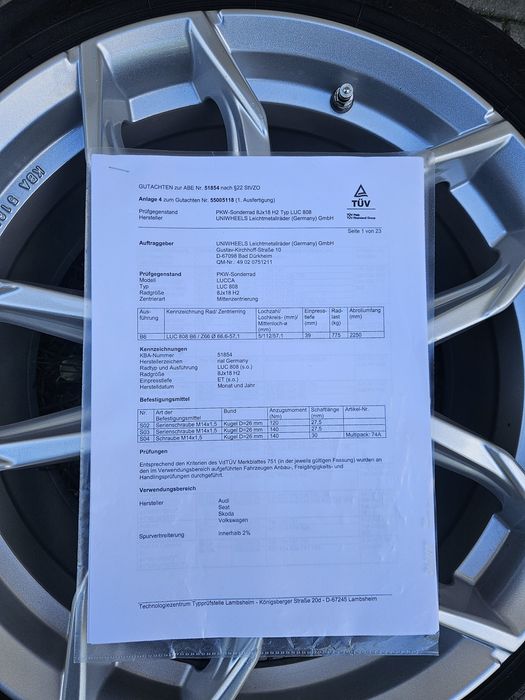 Alufelgi r18 5x112 Audi Skoda Vw Seat Mercedes Bmw RIAL Stan BDB