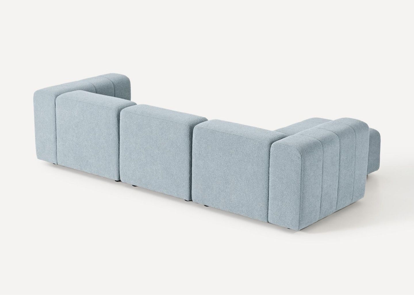 Sofa modułowa Boucle z pufem Lena 4-osobowa