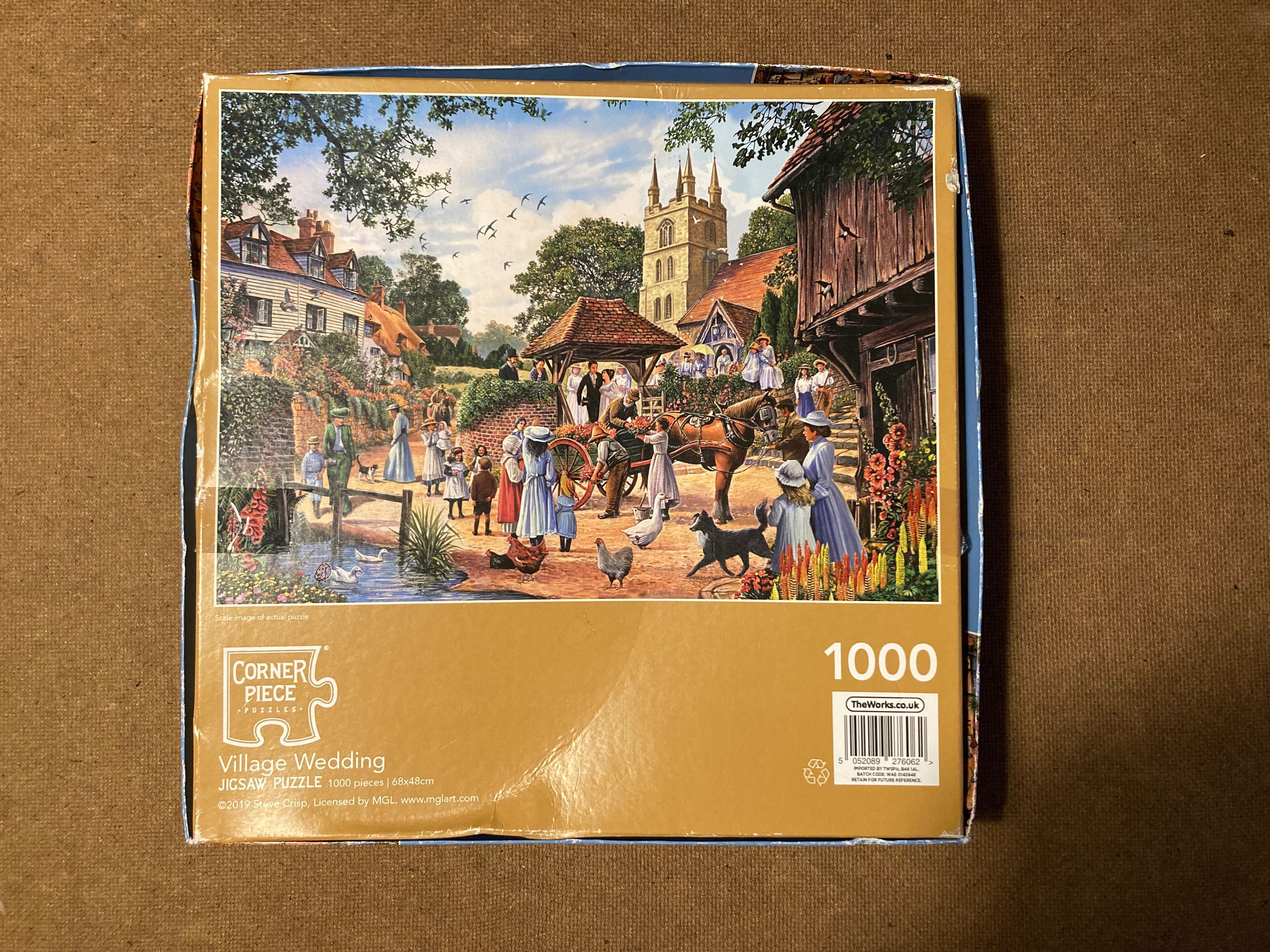 Puzzle 1000, wieś, wesele