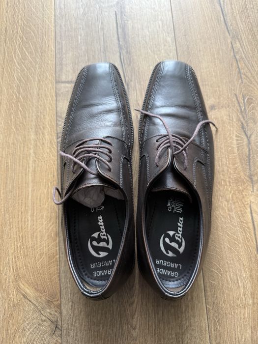 Buty męskie skórzane Bata – Grande Largeur – rozmiar 42