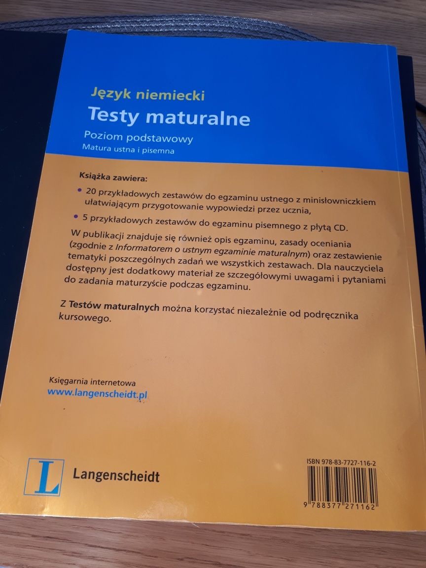 Język niemiecki testy maturalne poziom podstawowy