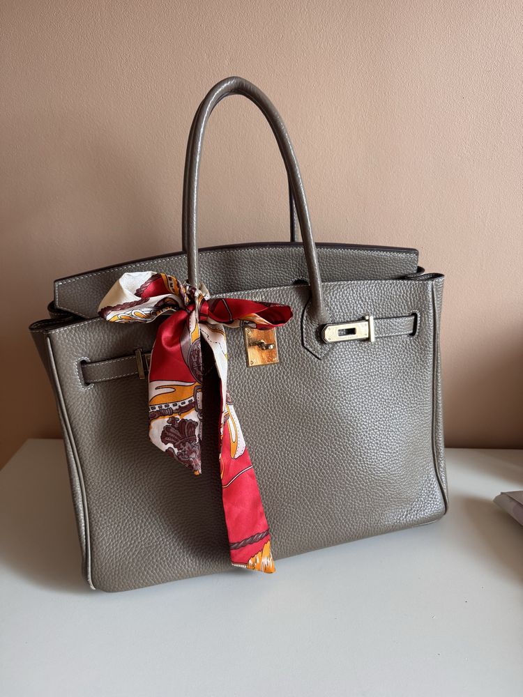 Сумка hermes birkin біркін 35 см +віддам пояс двосторонній (була1500$)