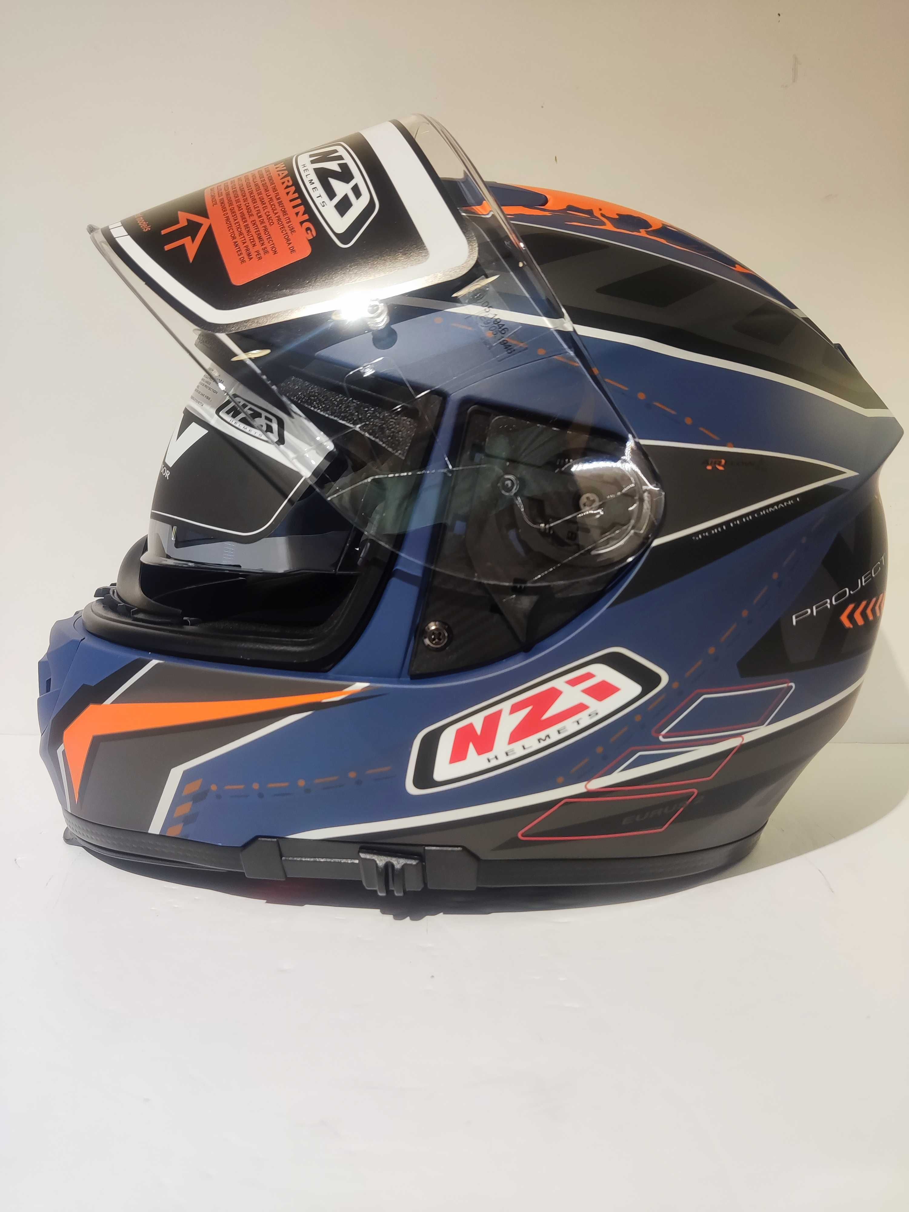 Capacete NZi integral dupla-viseira mota scooter novo