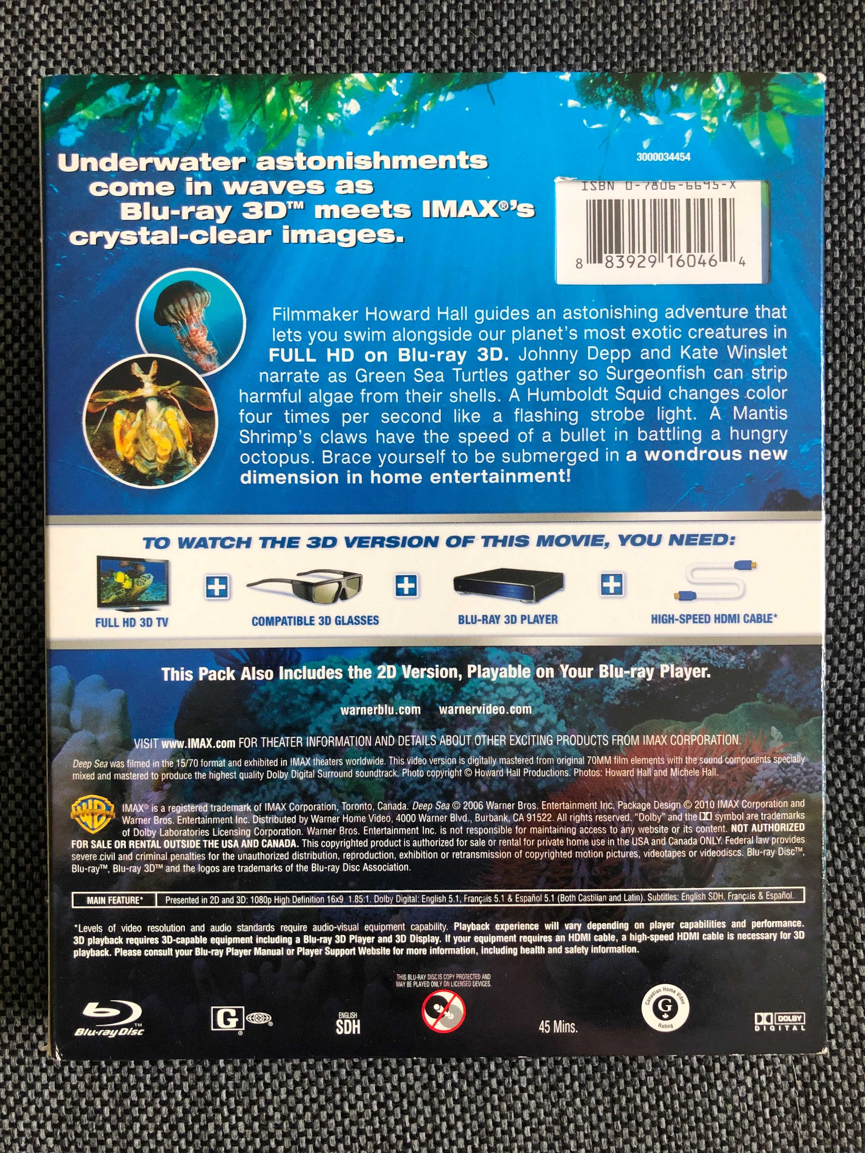 IMAX: Deep Sea 3D [Blu-ray 3D]-Ideał!