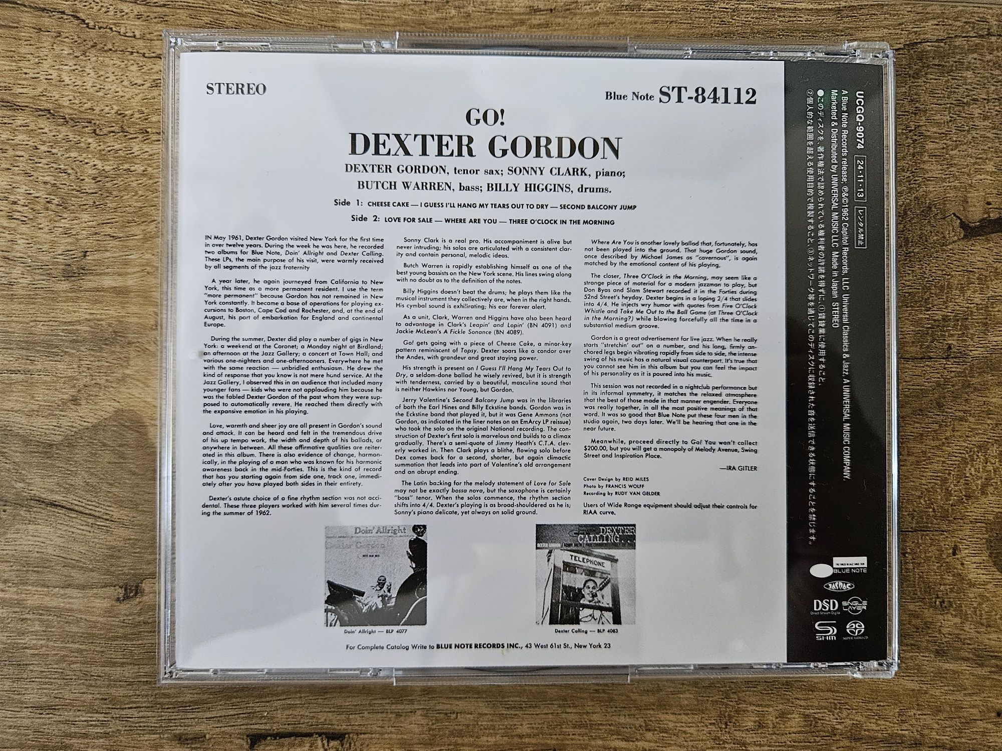 SHM-SACD Japan Dexter Gordon GO!