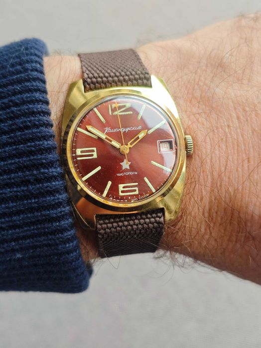 STOP-SEKUNDA wojskowy KOMANDIRSKIJE zegarek mechaniczny KOMANDIR retro