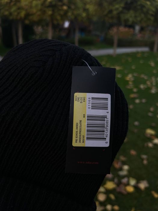 Шапка Nike x ACG мужская черная шапка Найк Асдж чорна зимня теплая