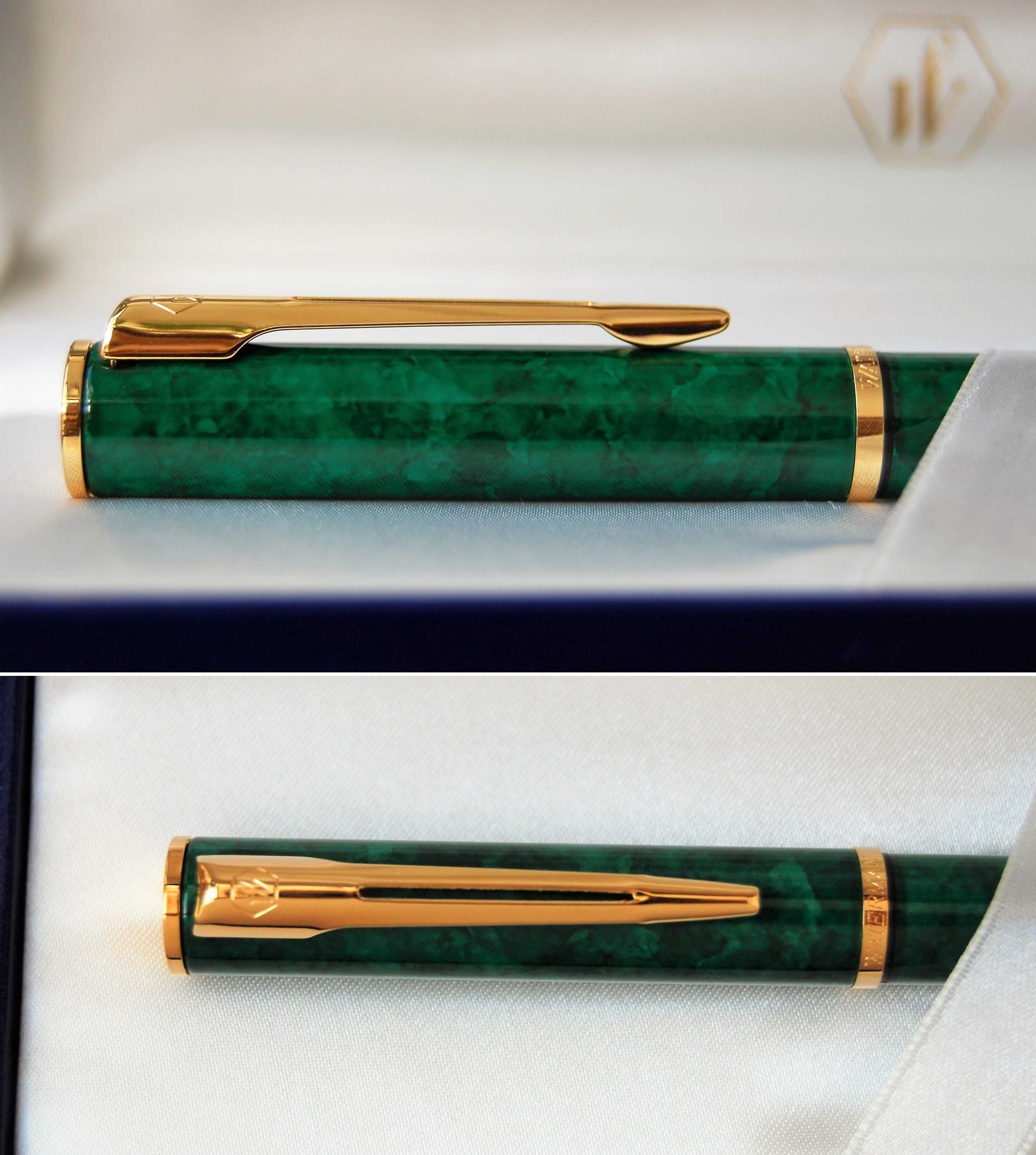 Pióro wieczne Waterman Apostrophe Green Marble zielony marmur złoto