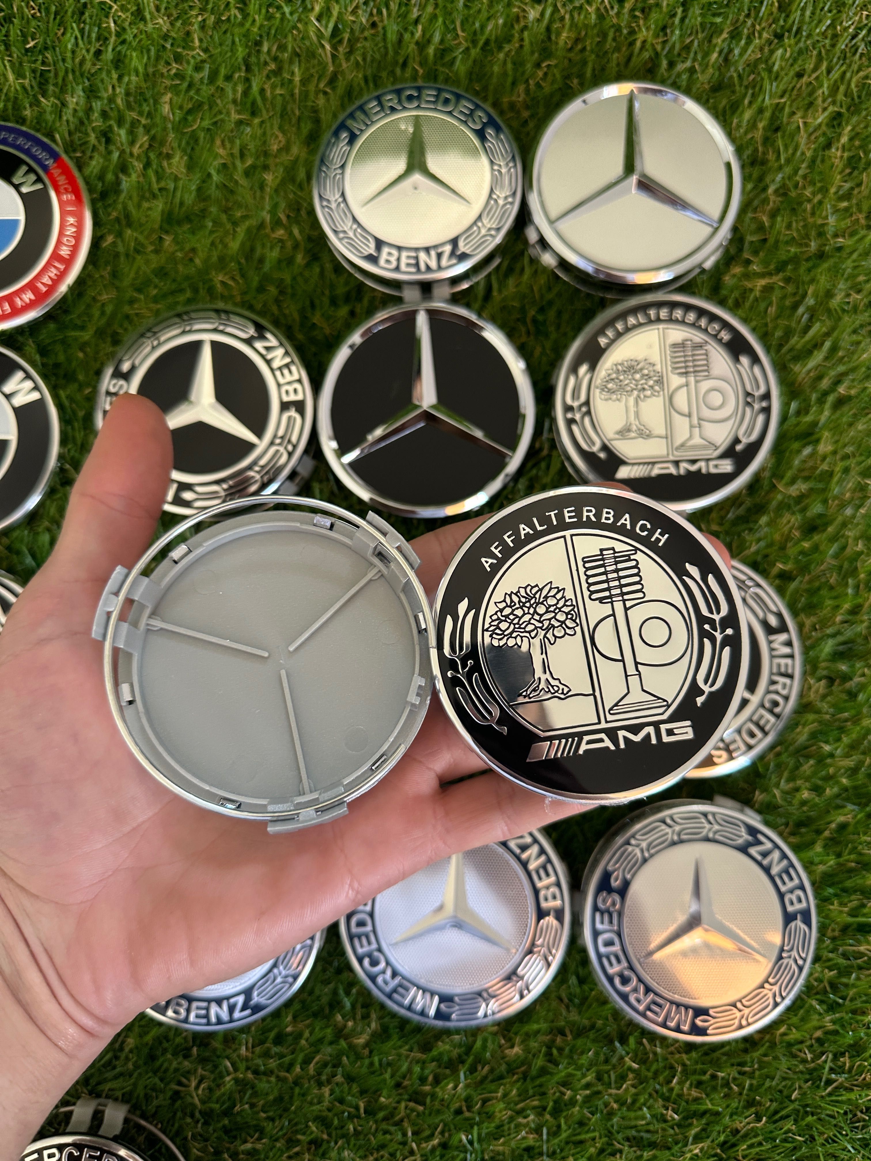 Эмблема логотип капота багажника колпачки заглушки дисков BMW Mercedes
