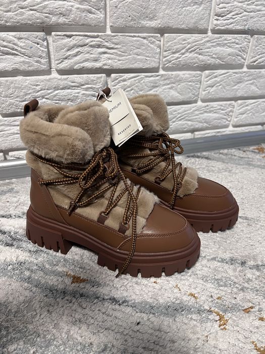 Шкіряні зимові черевики reserved zara Нові