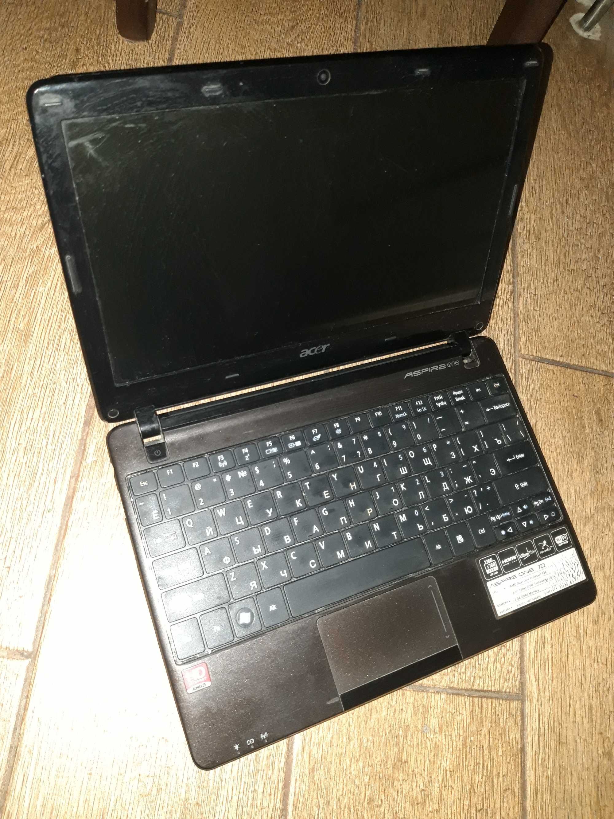 Нетбук Acer aspire one 722-C6Ckk