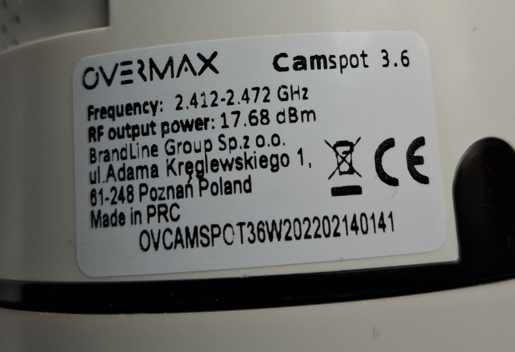 Kamerka niania Overmax Camspot 3.6