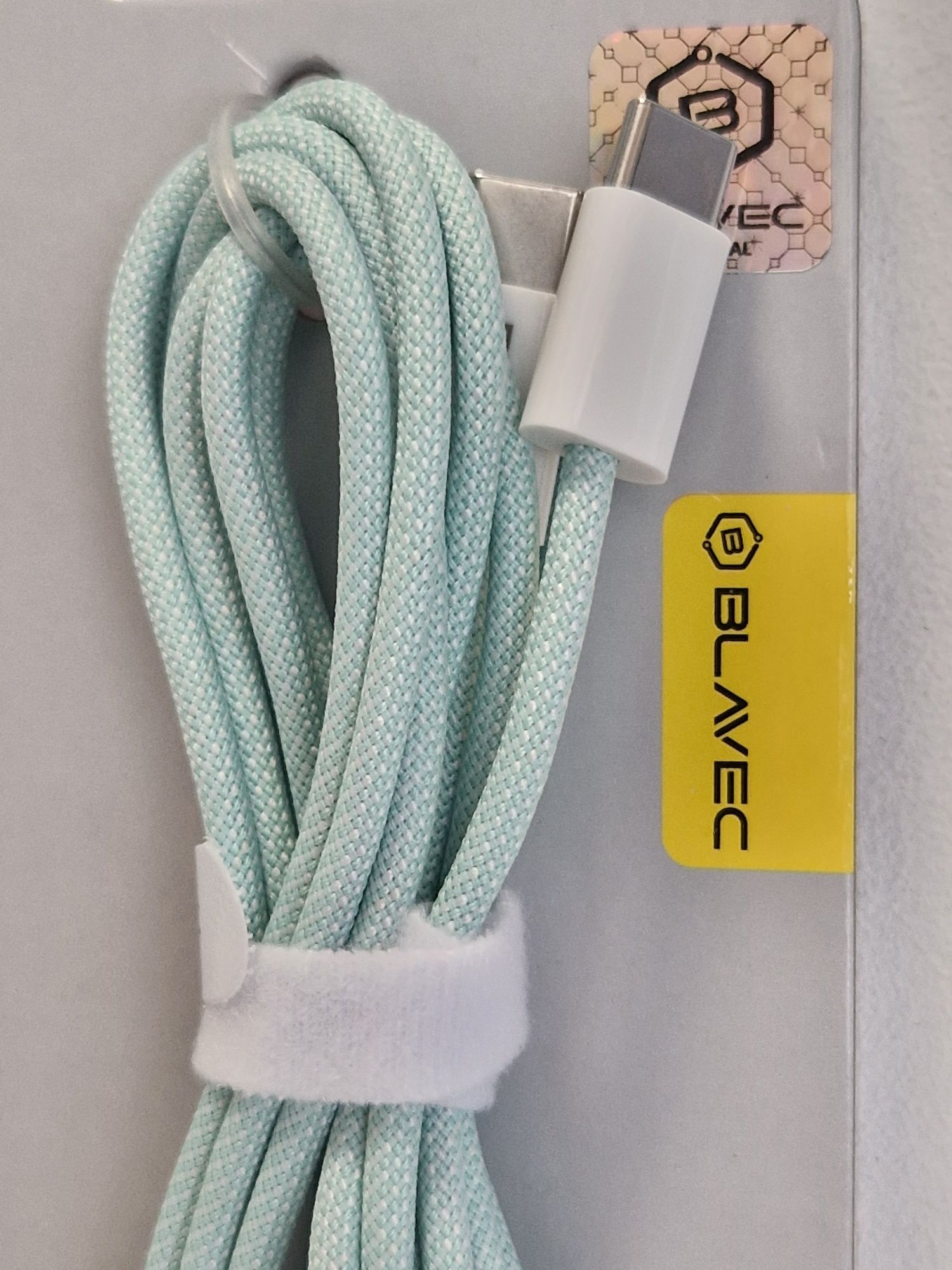 Blavec Kabel Candy oplot - Typ C na Typ C - PD 60W 3A 2 metry Apple