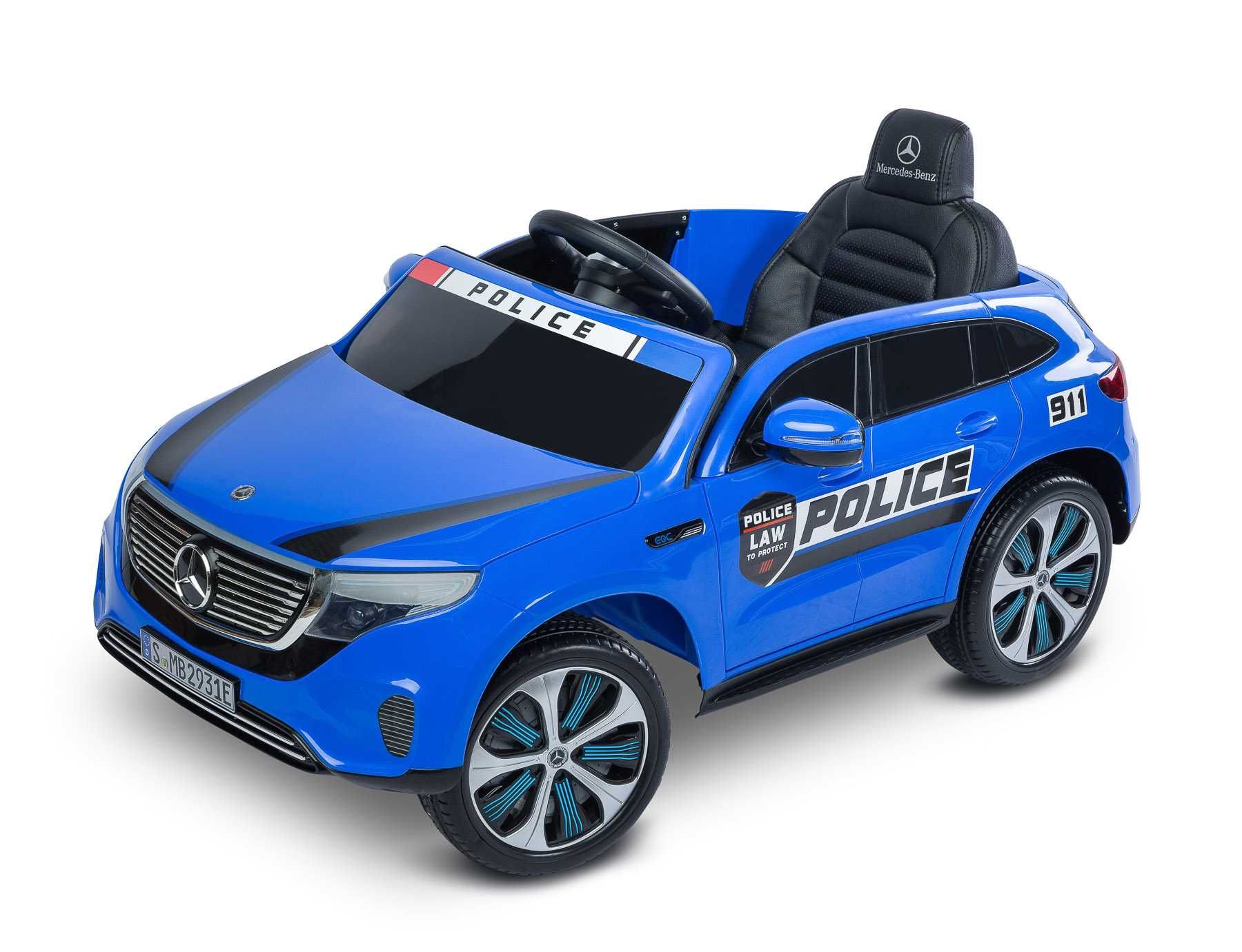 Pojazd na akumulator MERCEDES BENZ EQC POLICJA auto sterowane PILOT