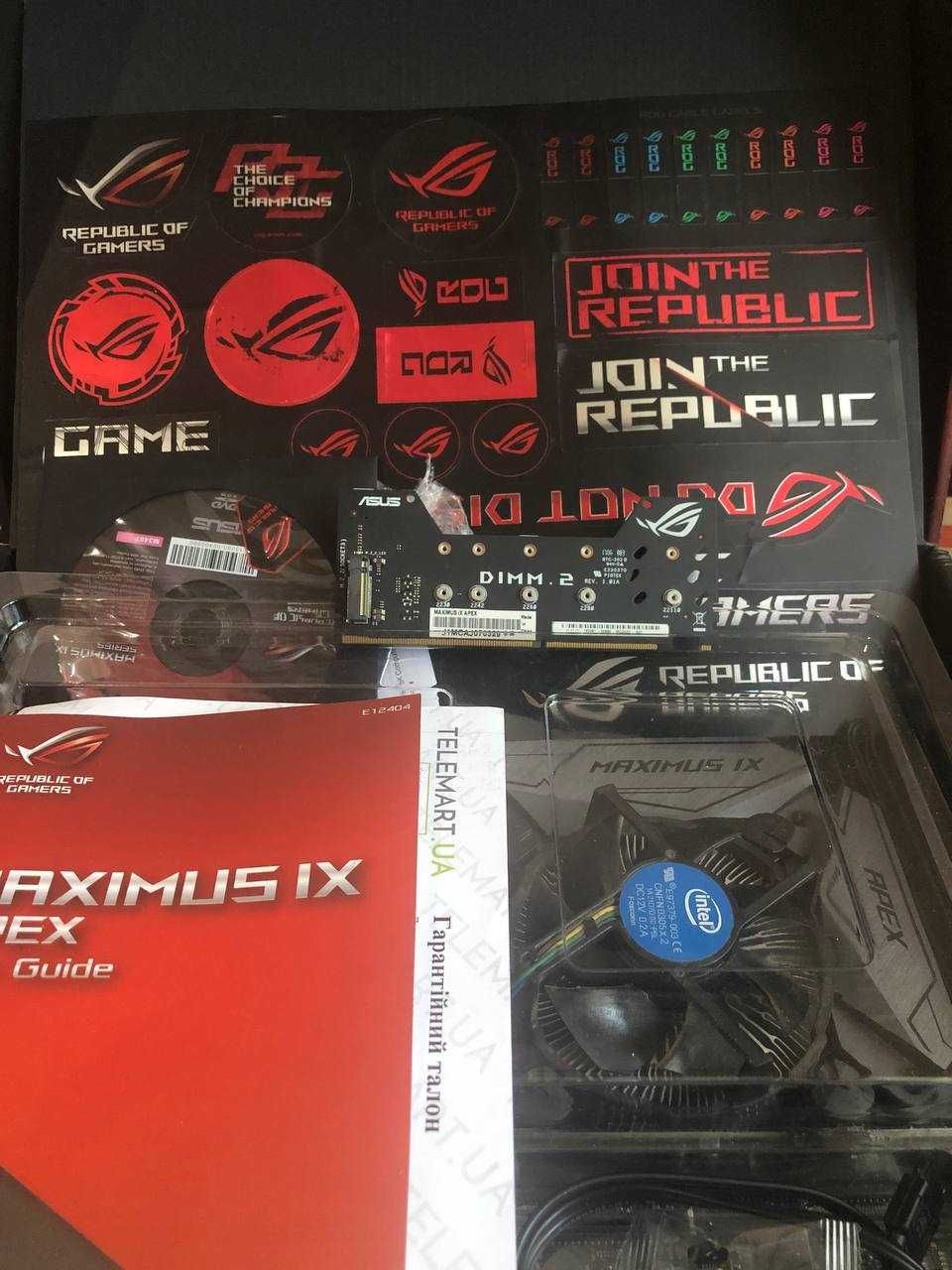 материнская плата ASUS Maximus ix Apex идеал+оф.гарантия