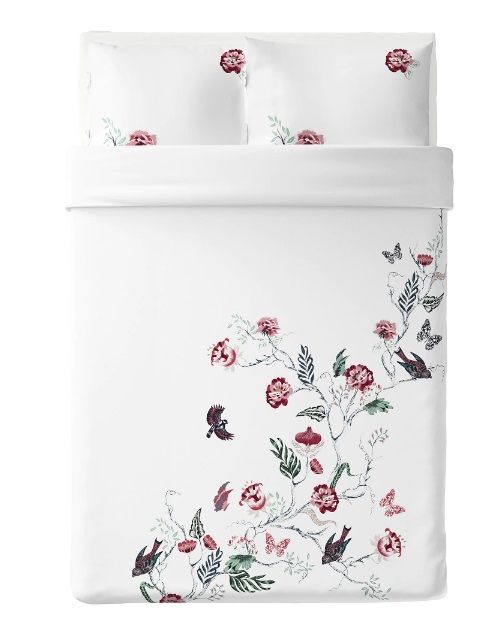 Комплект постільної білизни IKEA JÄTTELILJA 200x200 см Білий