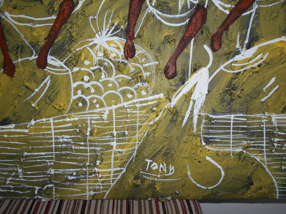 Interessante ORIGINAL do FAMOSO artista TONY CAPELLAN (1955 a 2017).