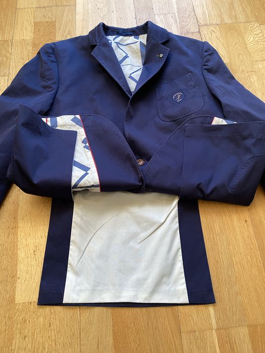 Bawełniana marynarka z podwójnym splotem M 52 Interview Sarar