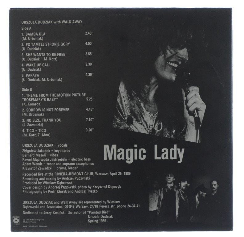 Urszula Dudziak & Walk Away - Magic Lady 1989 1 PRESS